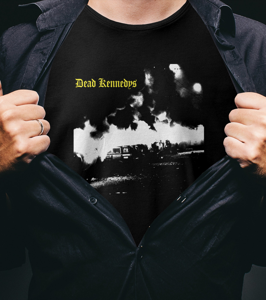 Dead Kennedys Car Riot Scene T-Shirt