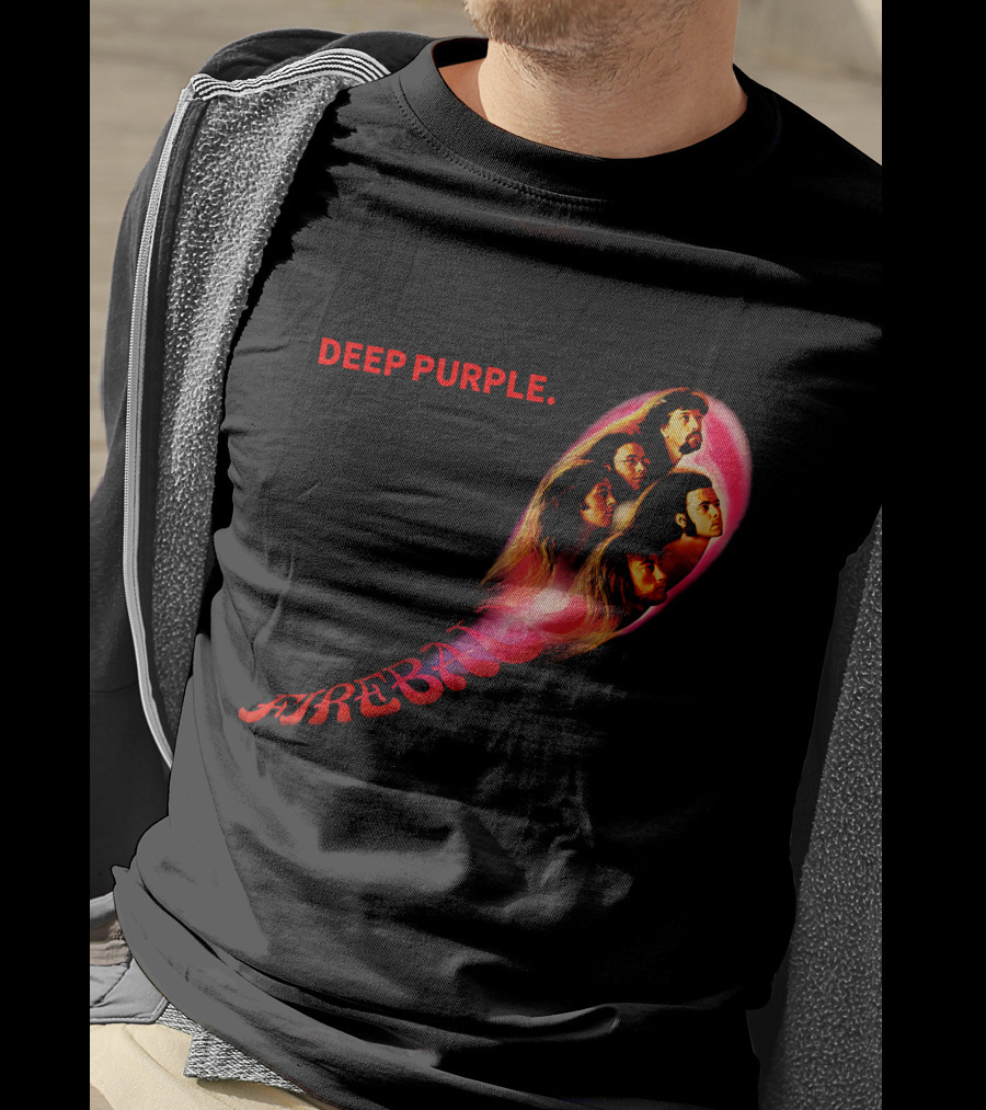 Deep Purple Fireball Album Cover Artwork T-Shirt