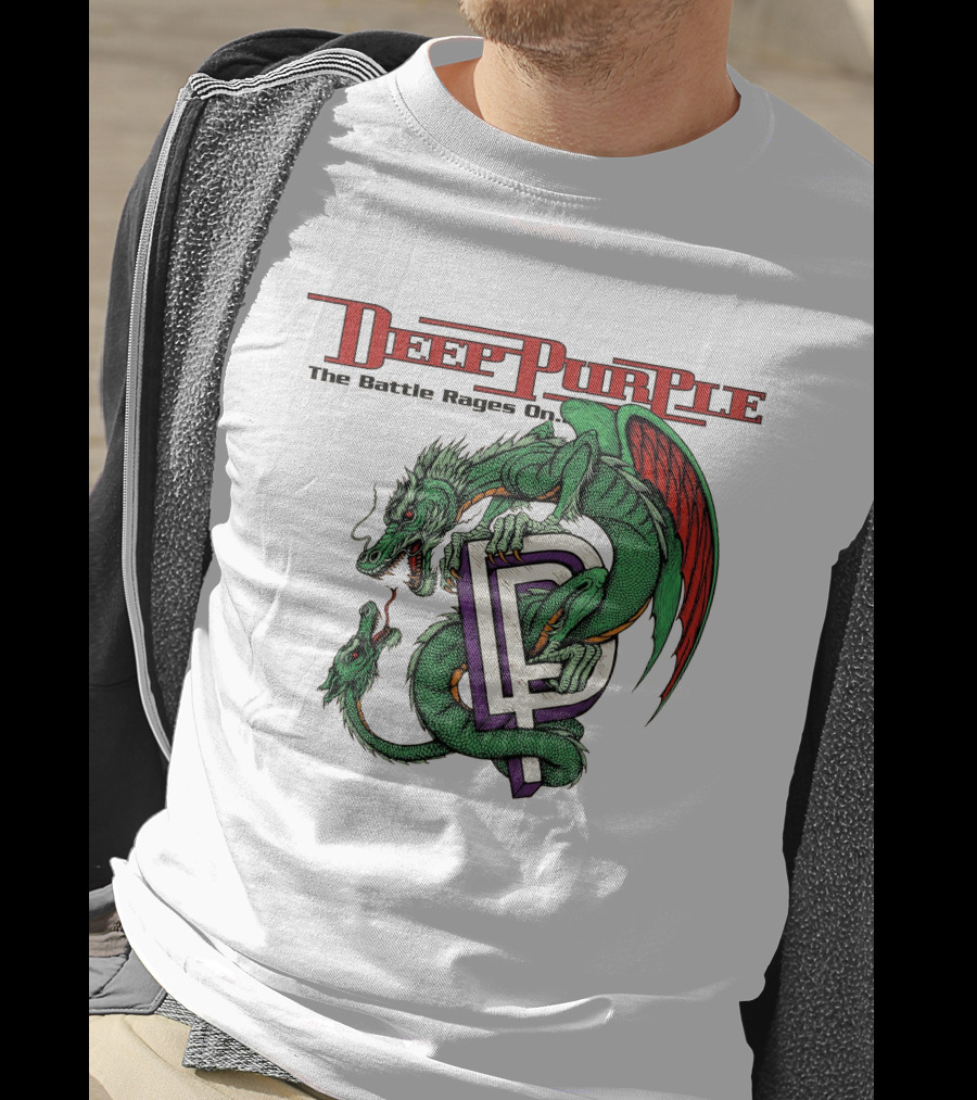 Deep Purple The Battle Rages On Dragon Artwork T-Shirt