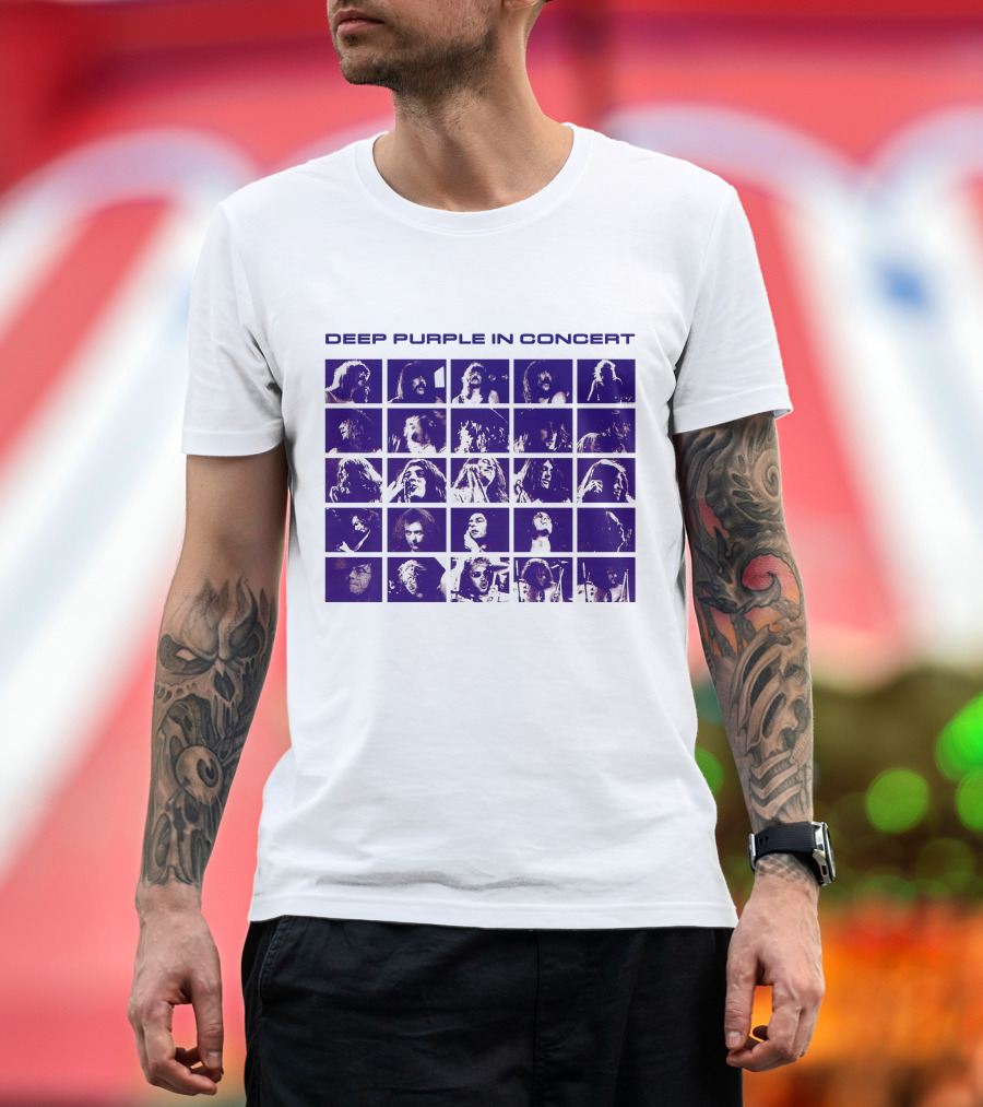 Deep Purple In Concert Grid Photos T-Shirt