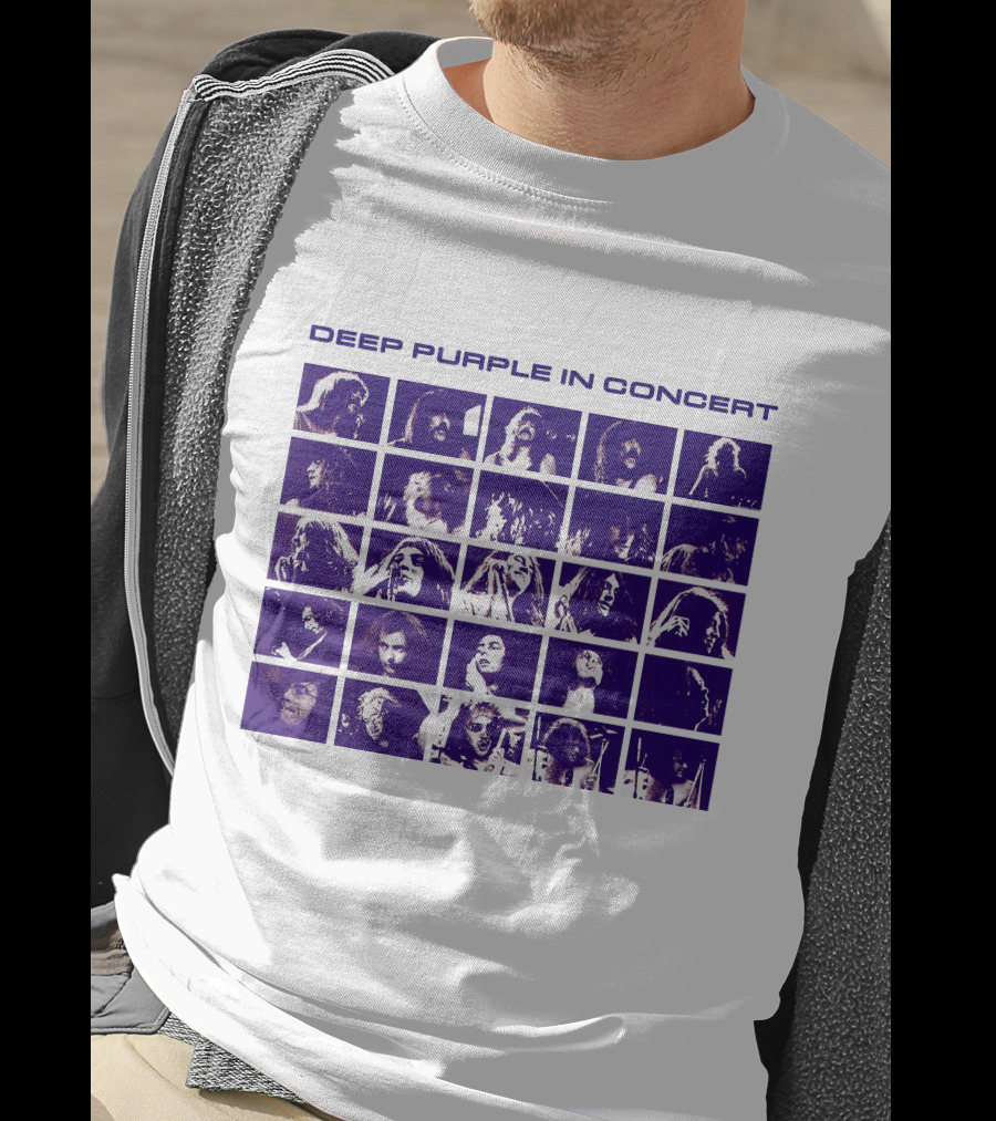 Deep Purple In Concert Grid Photos T-Shirt