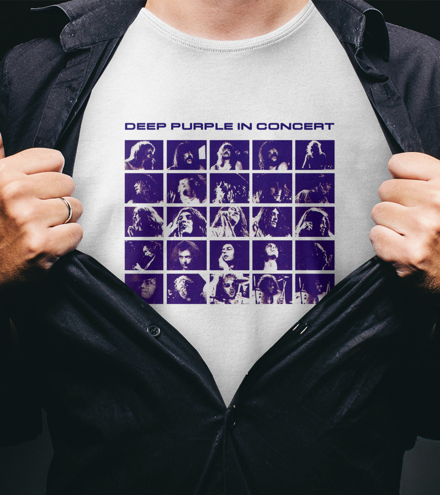 Deep Purple In Concert Grid Photos T-Shirt