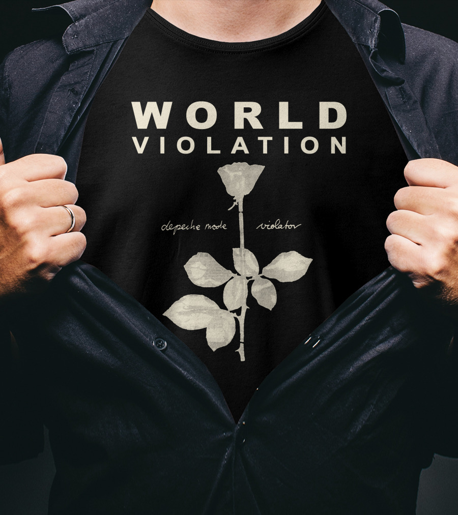 World Violation Depeche Mode Violator Rose T-Shirt