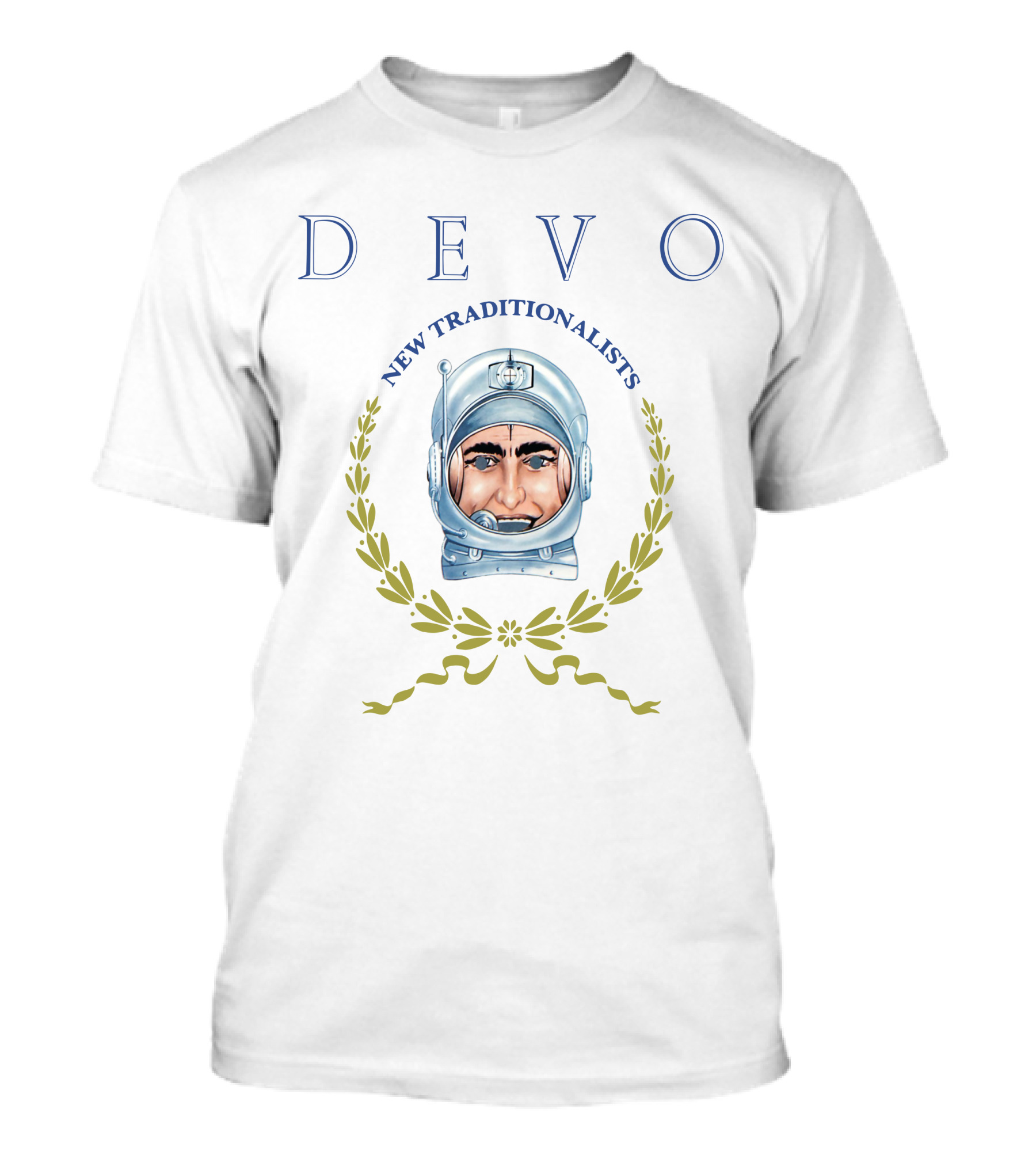 Devo New Traditionalists Laurel Wreath Astronaut Motif T-Shirt