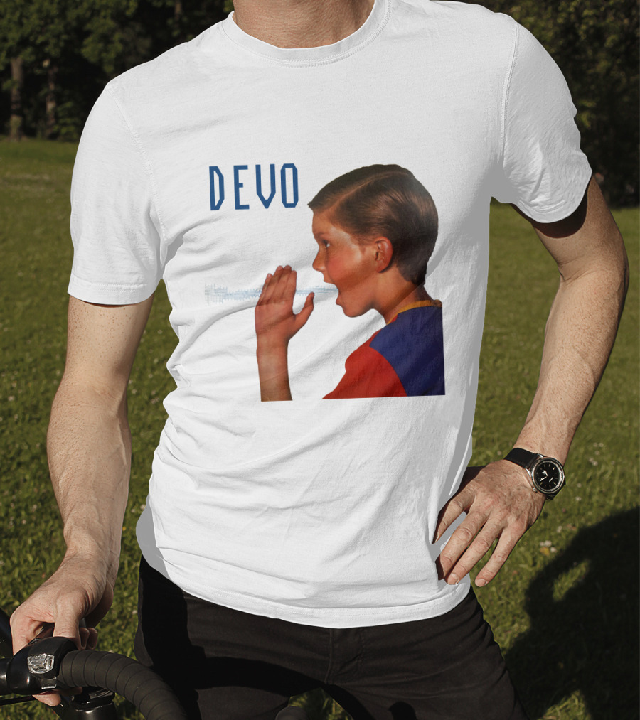 Devo Boy Shouting With Sound Wave T-Shirt