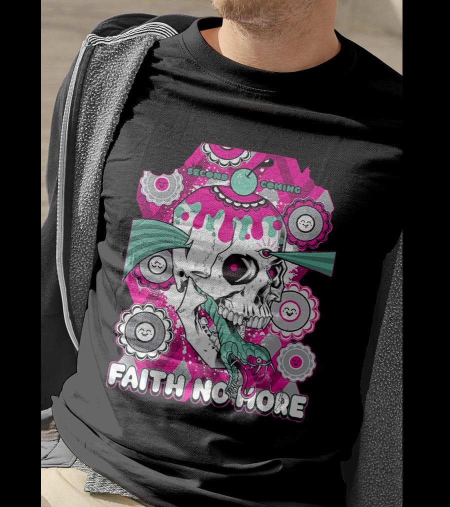 Faith No More Second Coming Skull And Snake T-Shirt