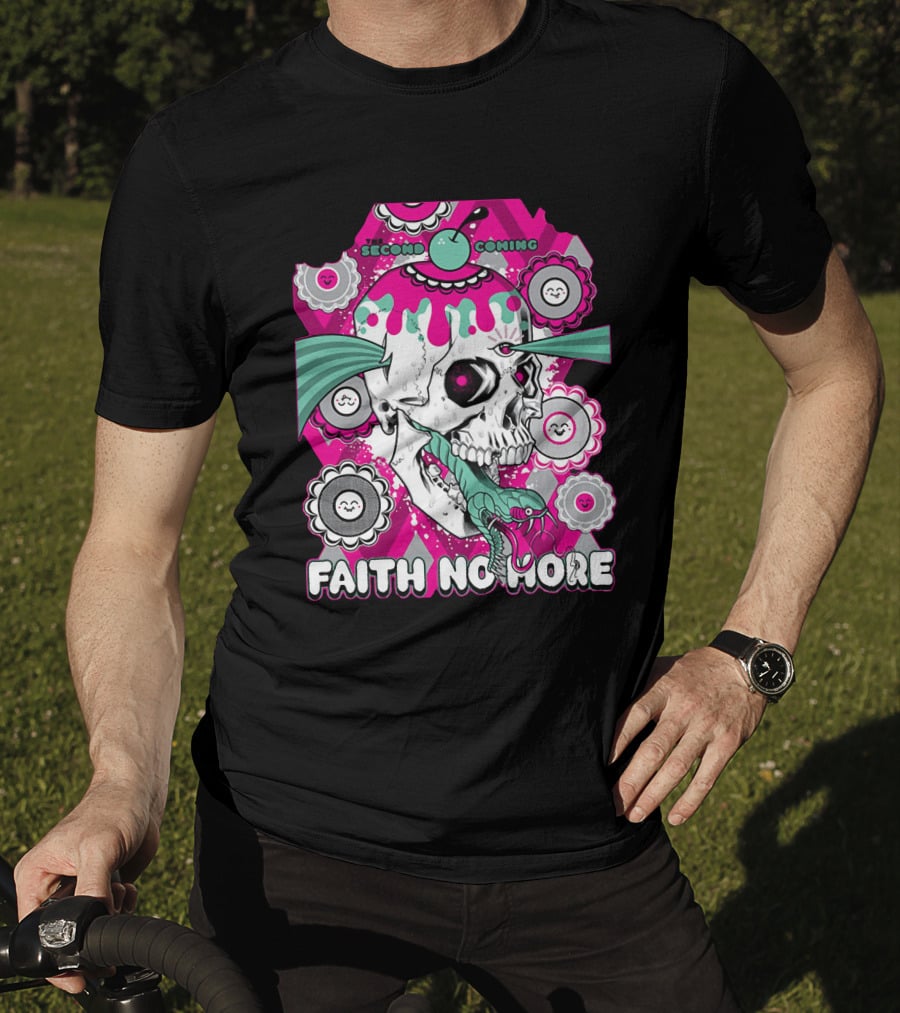 Faith No More Second Coming Skull And Snake T-Shirt