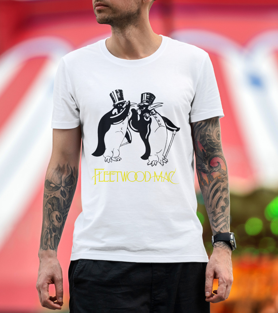 Fleetwood Mac Penguin Top Hat Duo T-Shirt