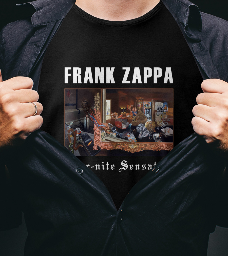 Frank Zappa Over-Nite Sensation Album Cover Artwork T-Shirt