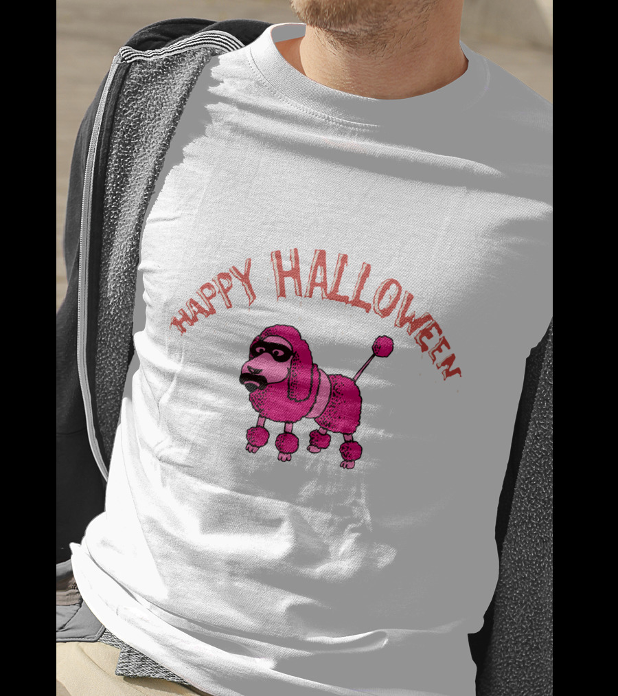 Happy Halloween Pink Poodle Fzp T-Shirt
