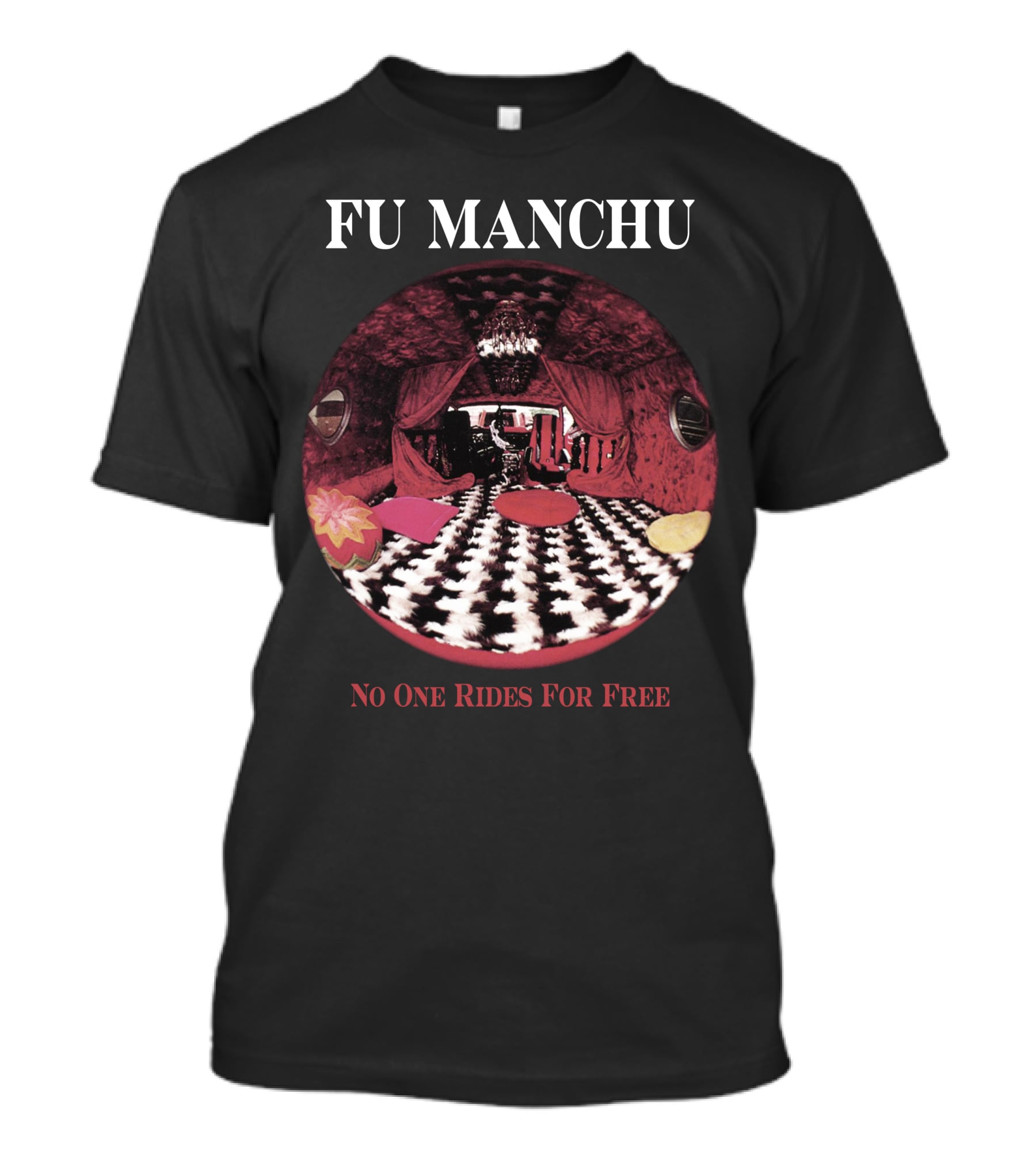Fu Manchu No One Rides For Free T-Shirt