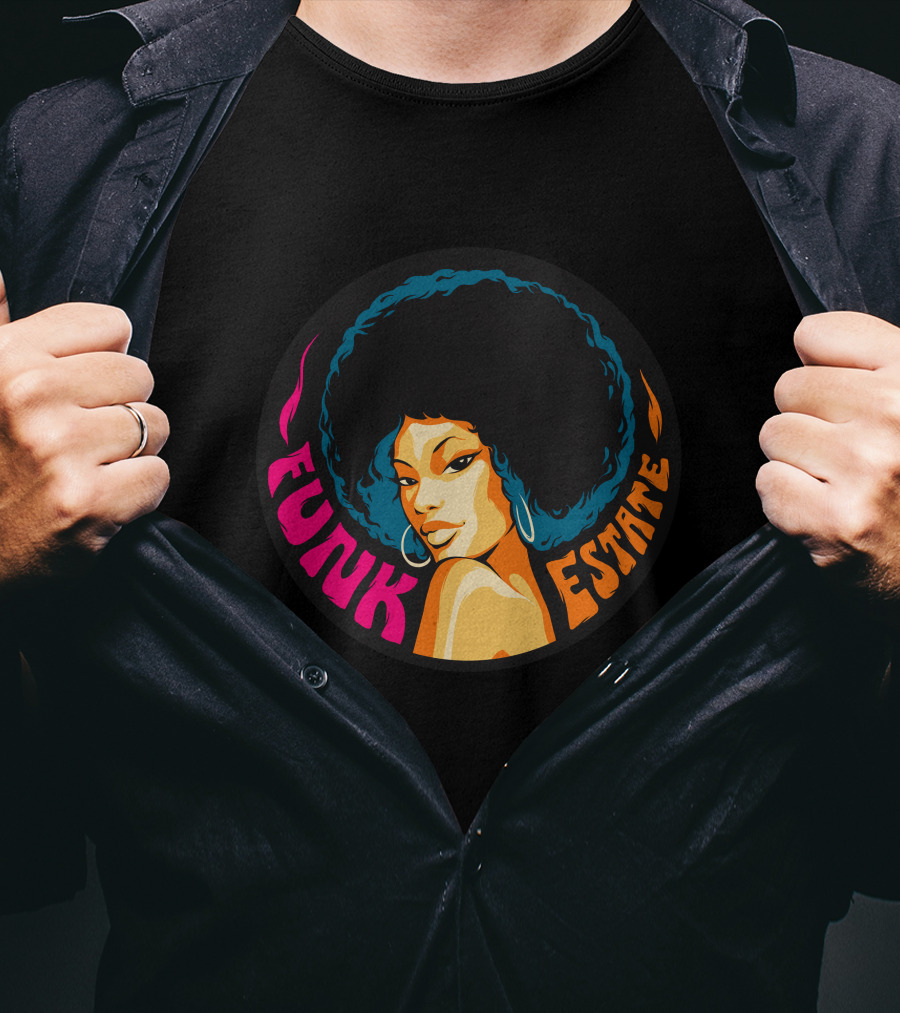Funk Estate Afro Groove Vintage Style T-Shirt