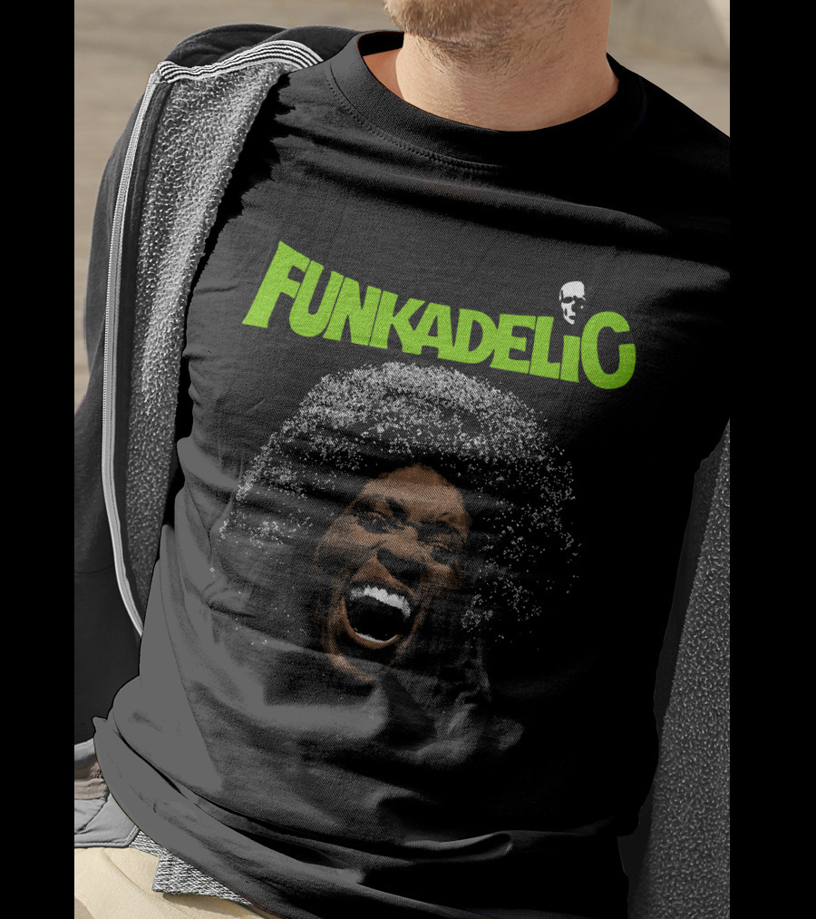 Funkadelic Logo With Screaming Woman And Skull T-Shirt