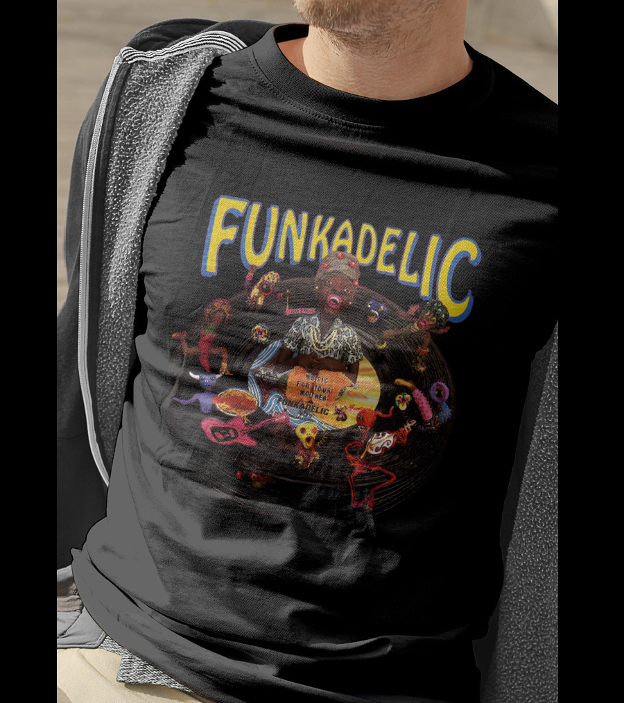 Funkadelic Maggot Brain Album Cover Mural For A Mind Funkadelic T-Shirt