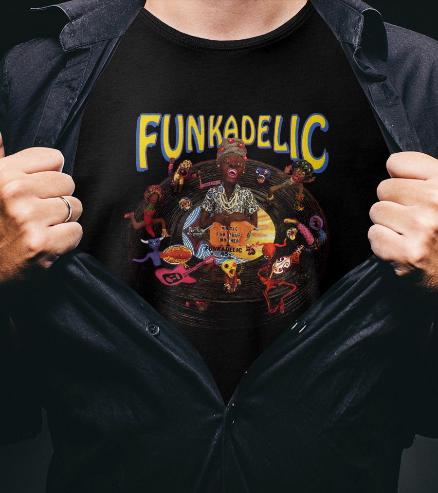 Funkadelic Maggot Brain Album Cover Mural For A Mind Funkadelic T-Shirt