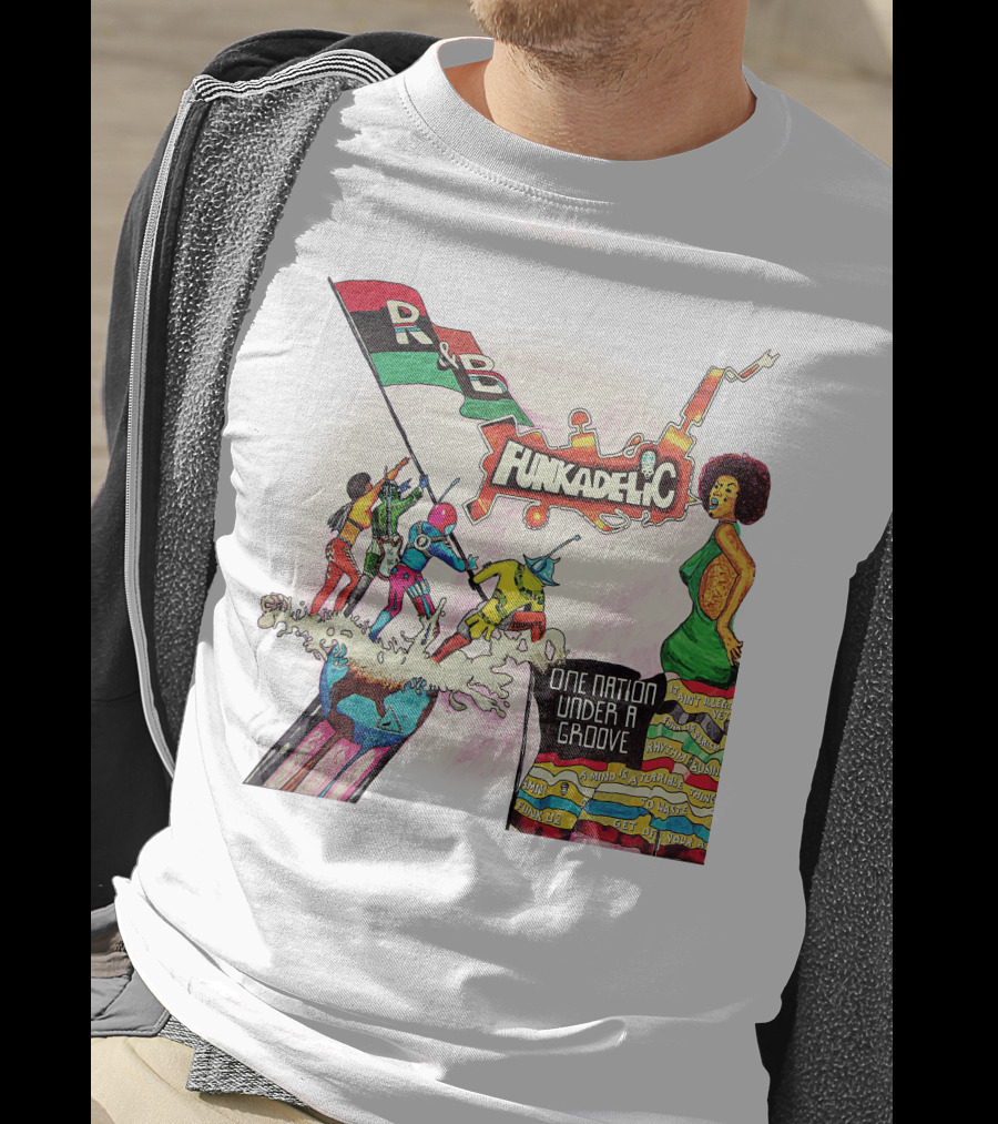 Funkadelic One Nation Under A Groove R&B Psychedelic Style T-Shirt