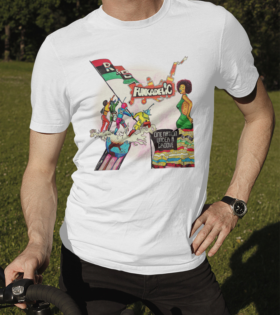 Funkadelic One Nation Under A Groove R&B Psychedelic Style T-Shirt