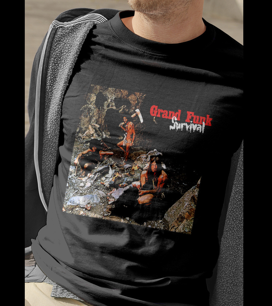 Grand Funk Railroad Survival Album Cover T-Shirt