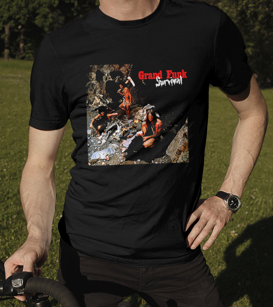 Grand Funk Railroad Survival Album Cover T-Shirt