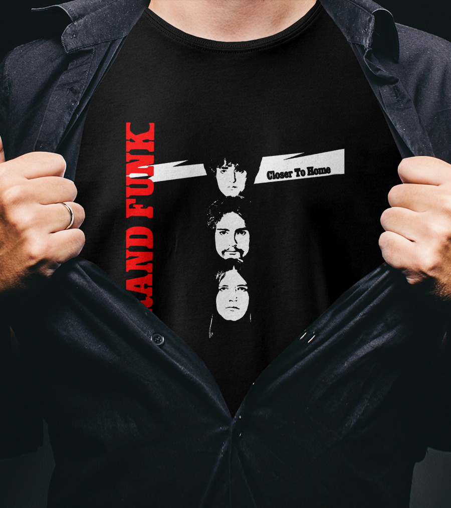 Grand Funk Railroad Closer To Home Album Cover T-Shirt