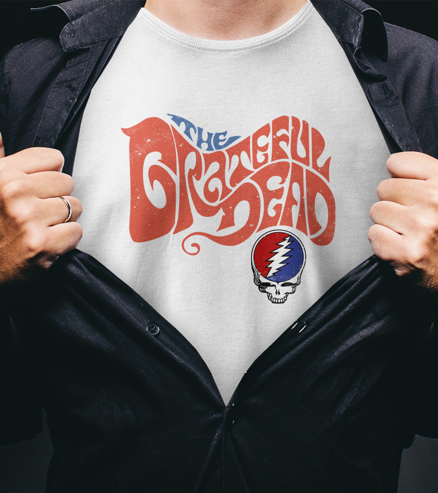 The Grateful Dead Skull Lightning Bolt T-Shirt