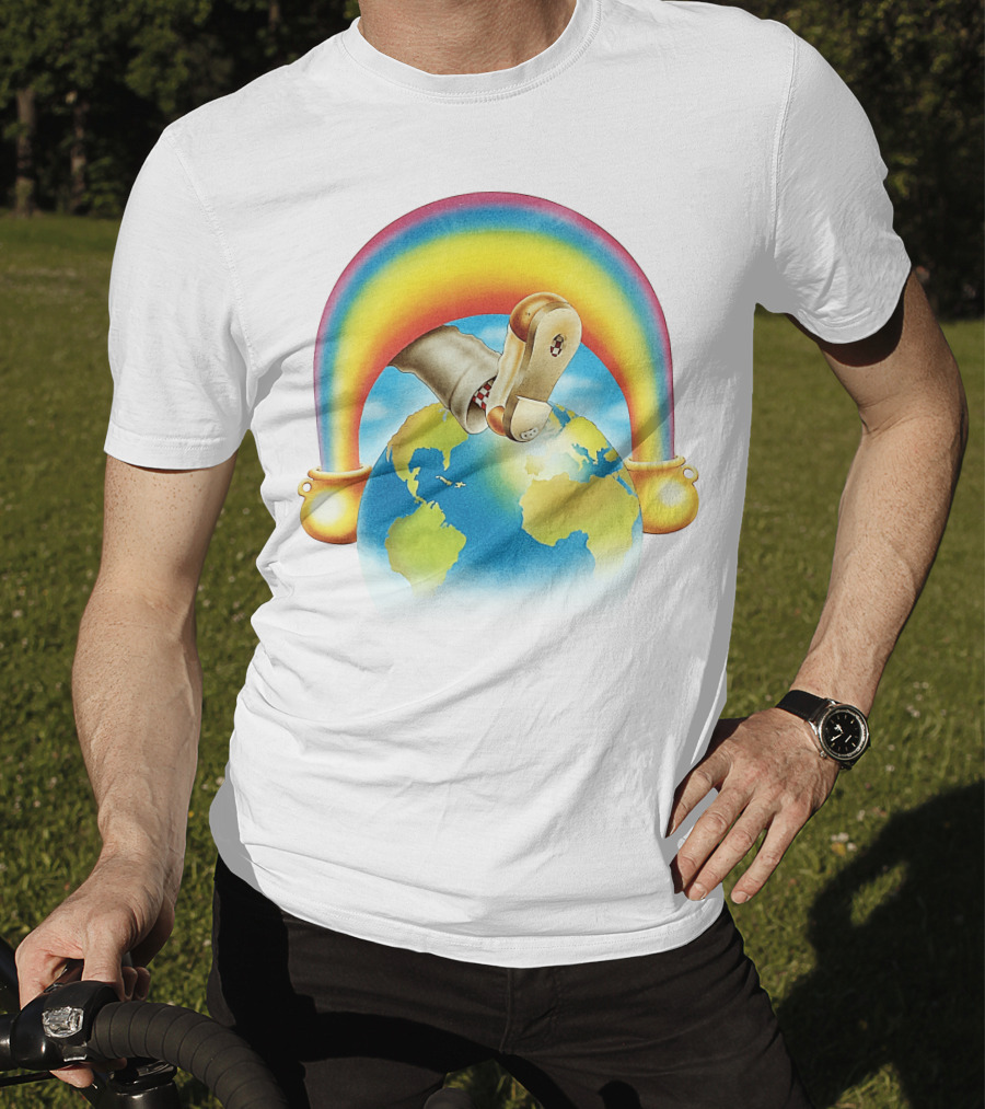 Earth Rainbow Footphone T-Shirt