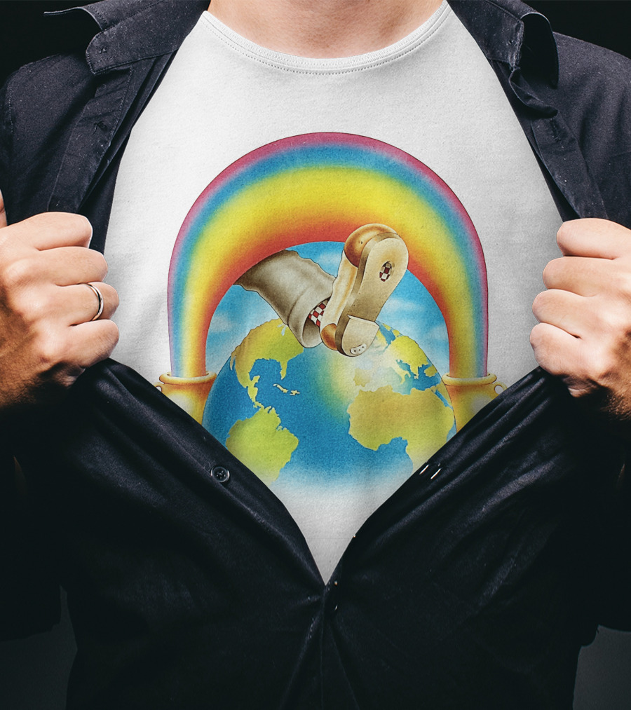 Earth Rainbow Footphone T-Shirt
