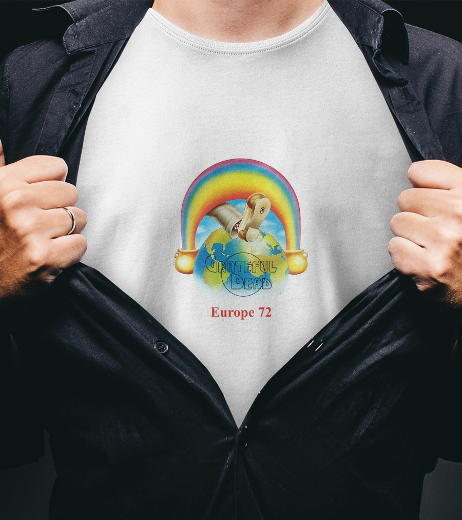 Grateful Dead Europe 72 Rainbow Tour Art T-Shirt