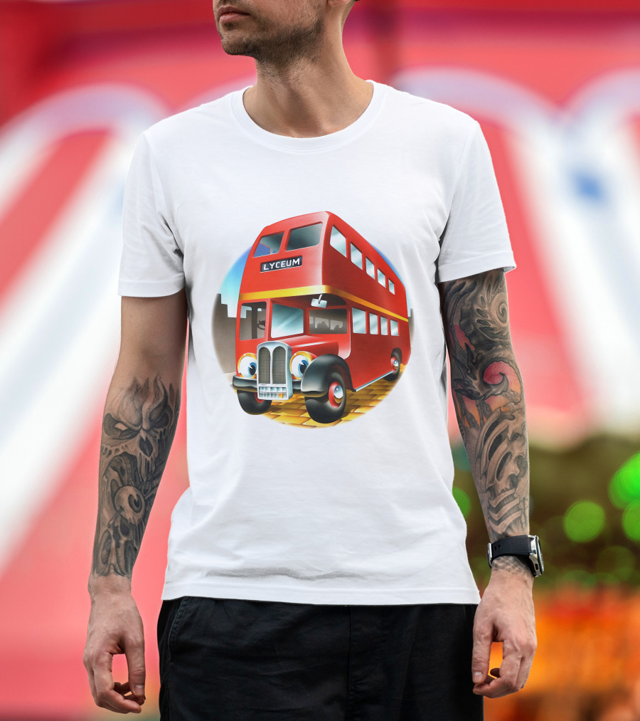 Europe '72 Series 5 - Strand Lyceum London England 5-23-1972 Double Decker Bus T-Shirt