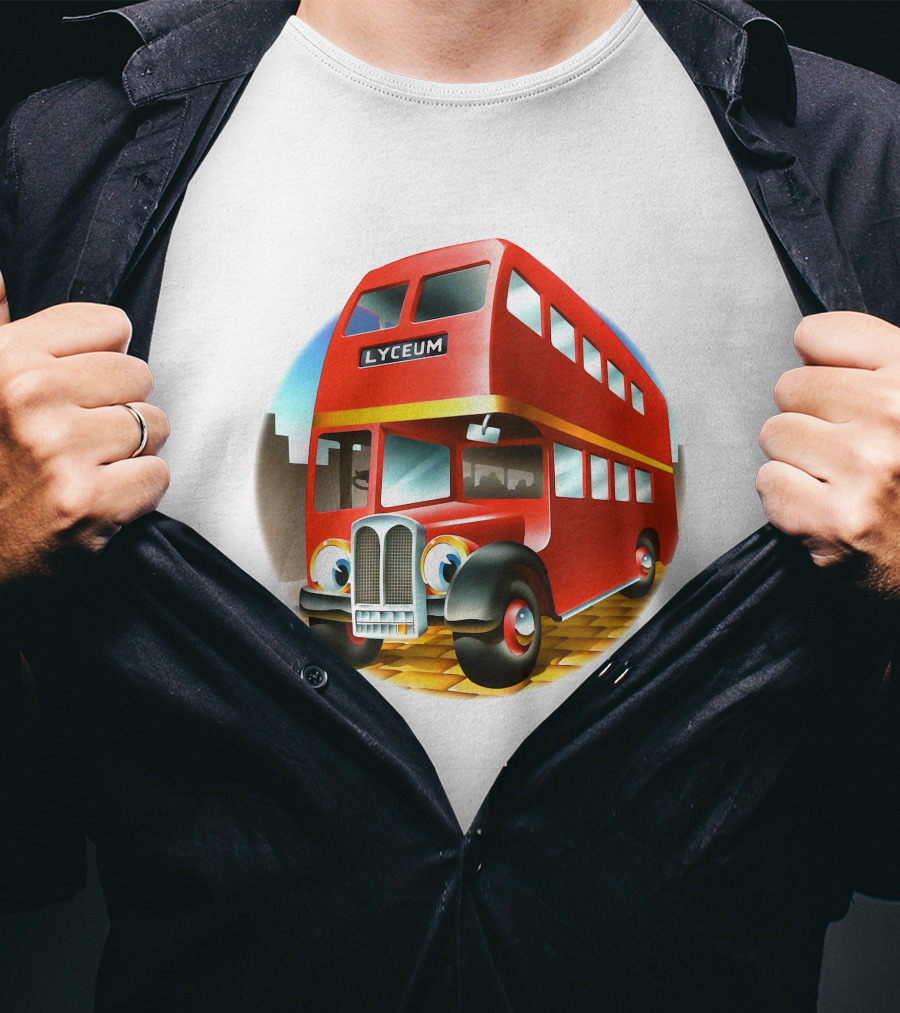 Europe '72 Series 5 - Strand Lyceum London England 5-23-1972 Double Decker Bus T-Shirt