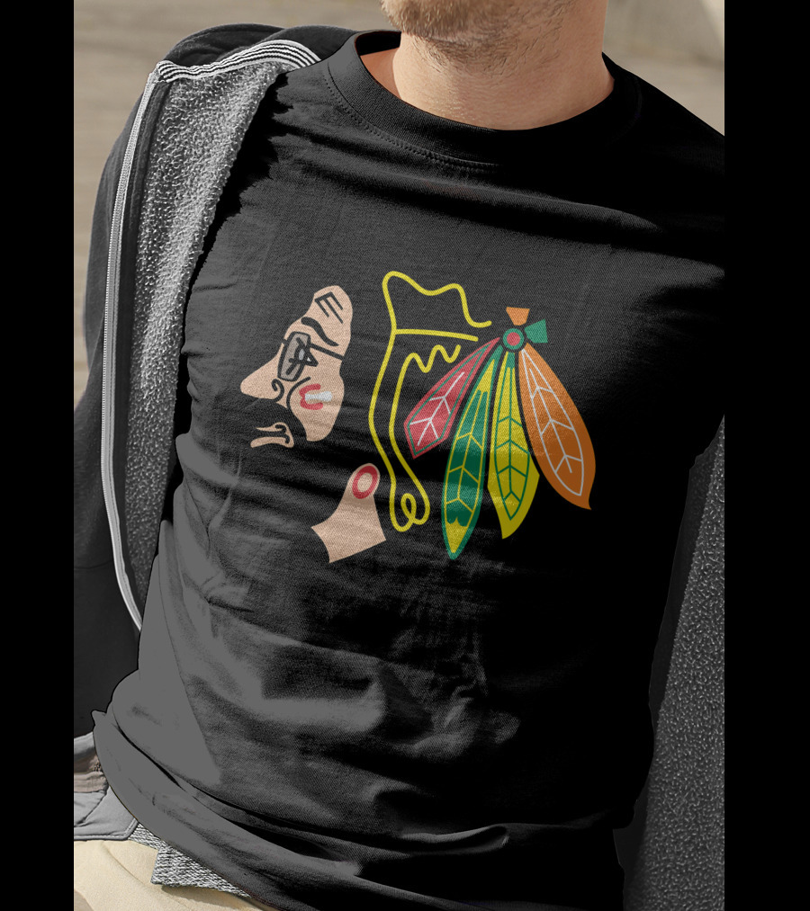 Chicago Blackhawks Grateful Dead Style T-Shirt