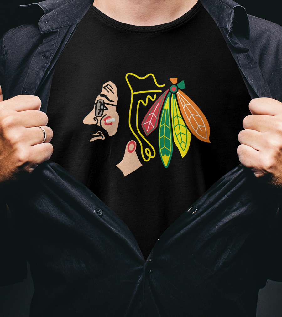 Chicago Blackhawks Grateful Dead Style T-Shirt