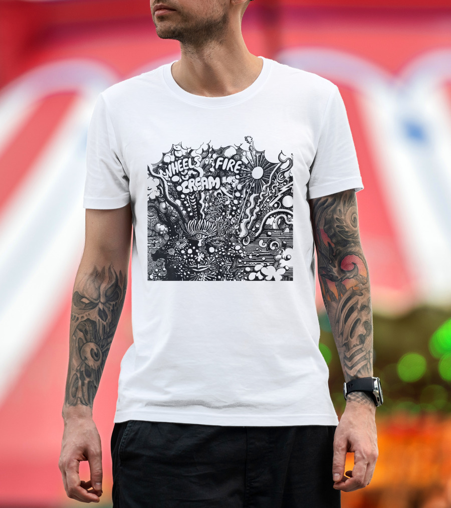 Wheels Of Fire Cream Psychedelic Artwork T-Shirt