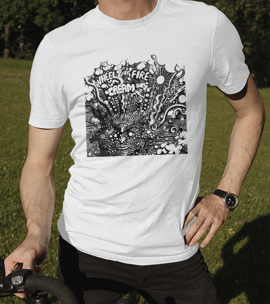 Wheels Of Fire Cream Psychedelic Artwork T-Shirt