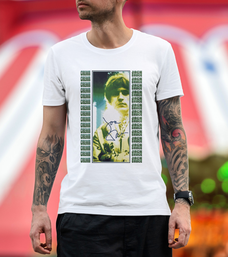Cream Jack Bruce Signature Portrait T-Shirt