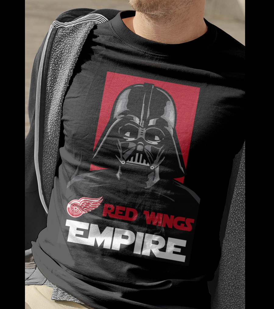Detroit Red Wings Empire Darth Vader Nhl T-Shirt