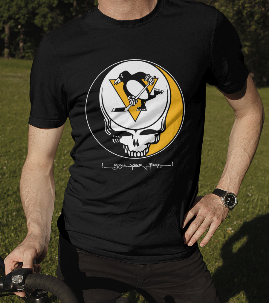 Steal Your Face Grateful Dead Pittsburgh Penguins T-Shirt