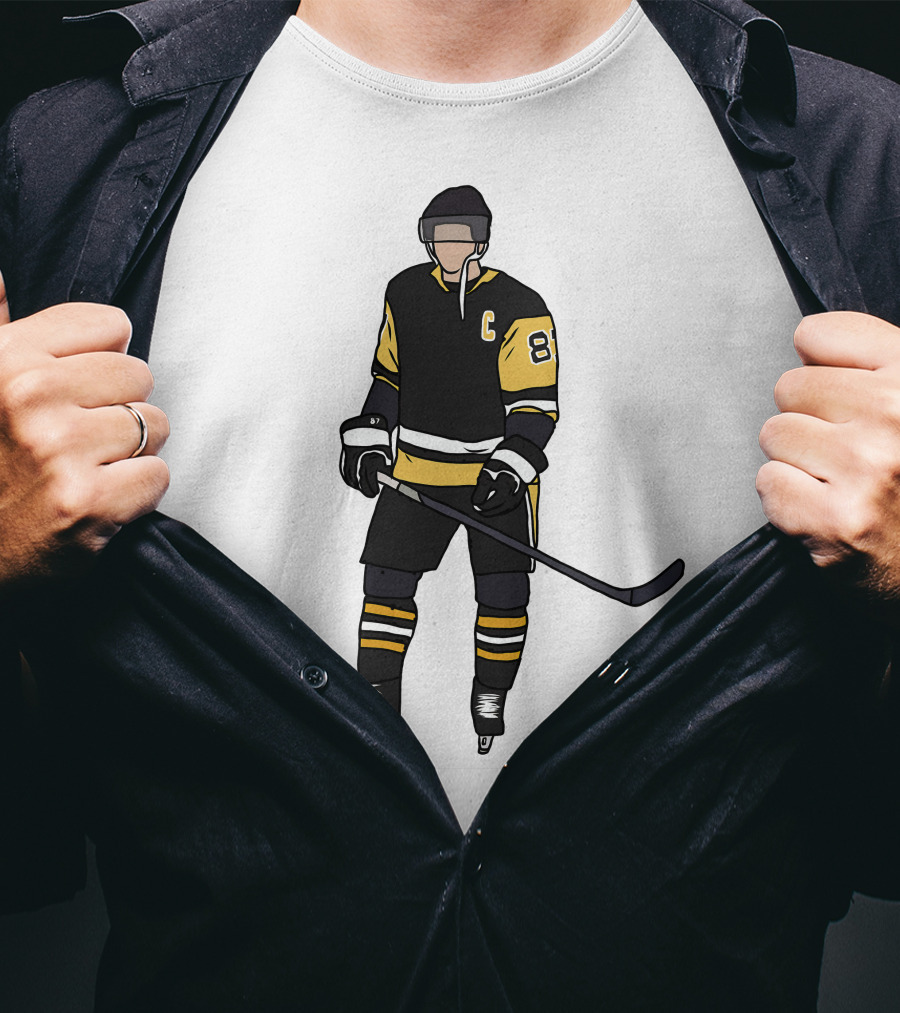 Pittsburgh Penguins Captain 87 Hockey Player T-Shirt