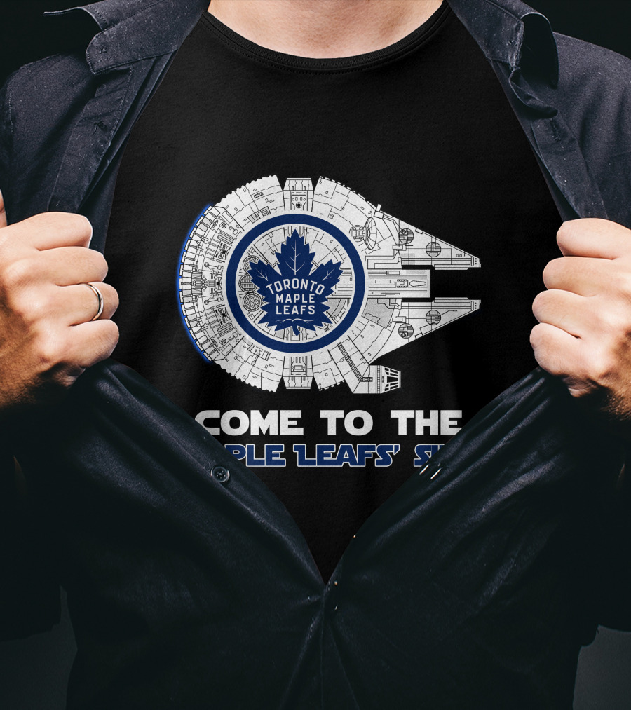 Toronto Maple Leafs Millennium Falcon Come To The Maple Leafs' Side T-Shirt