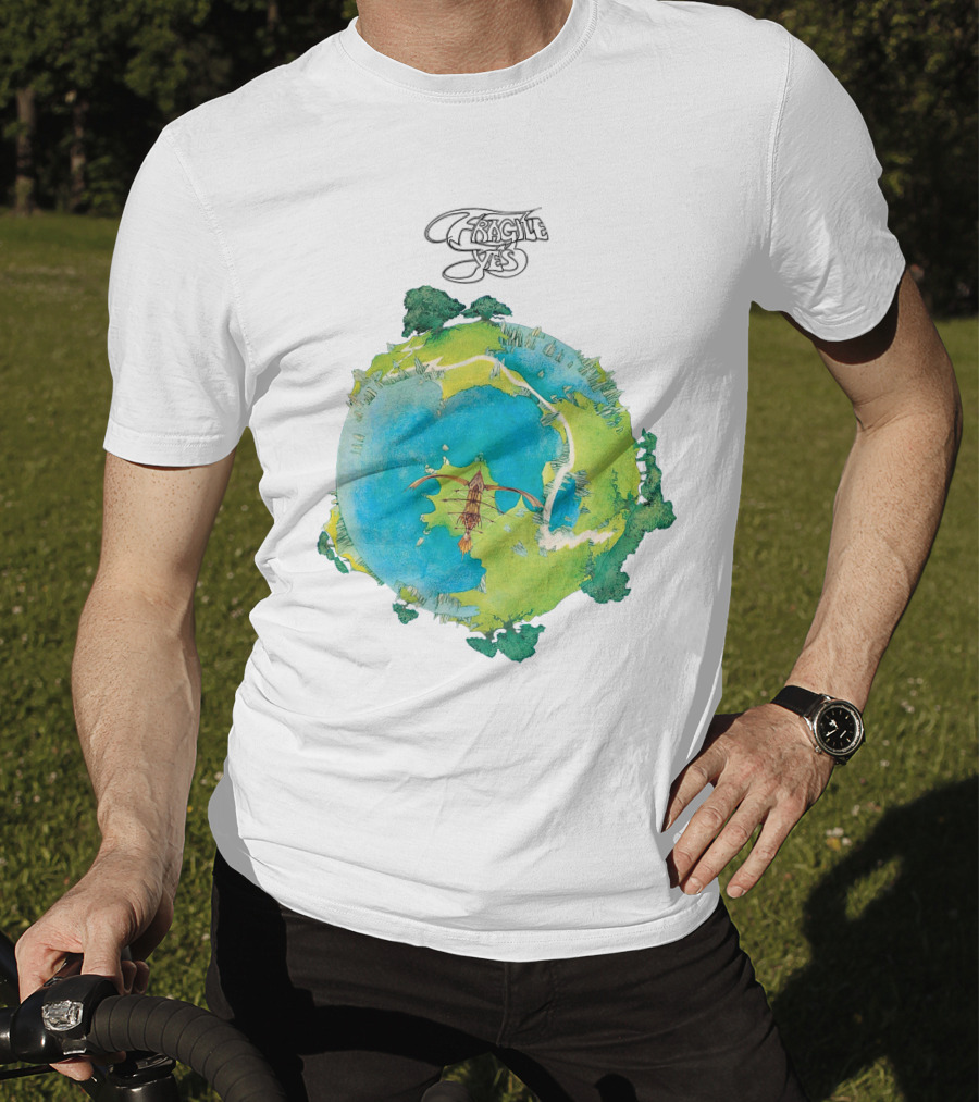 Yes Fragile Artwork Round Earth Concept T-Shirt