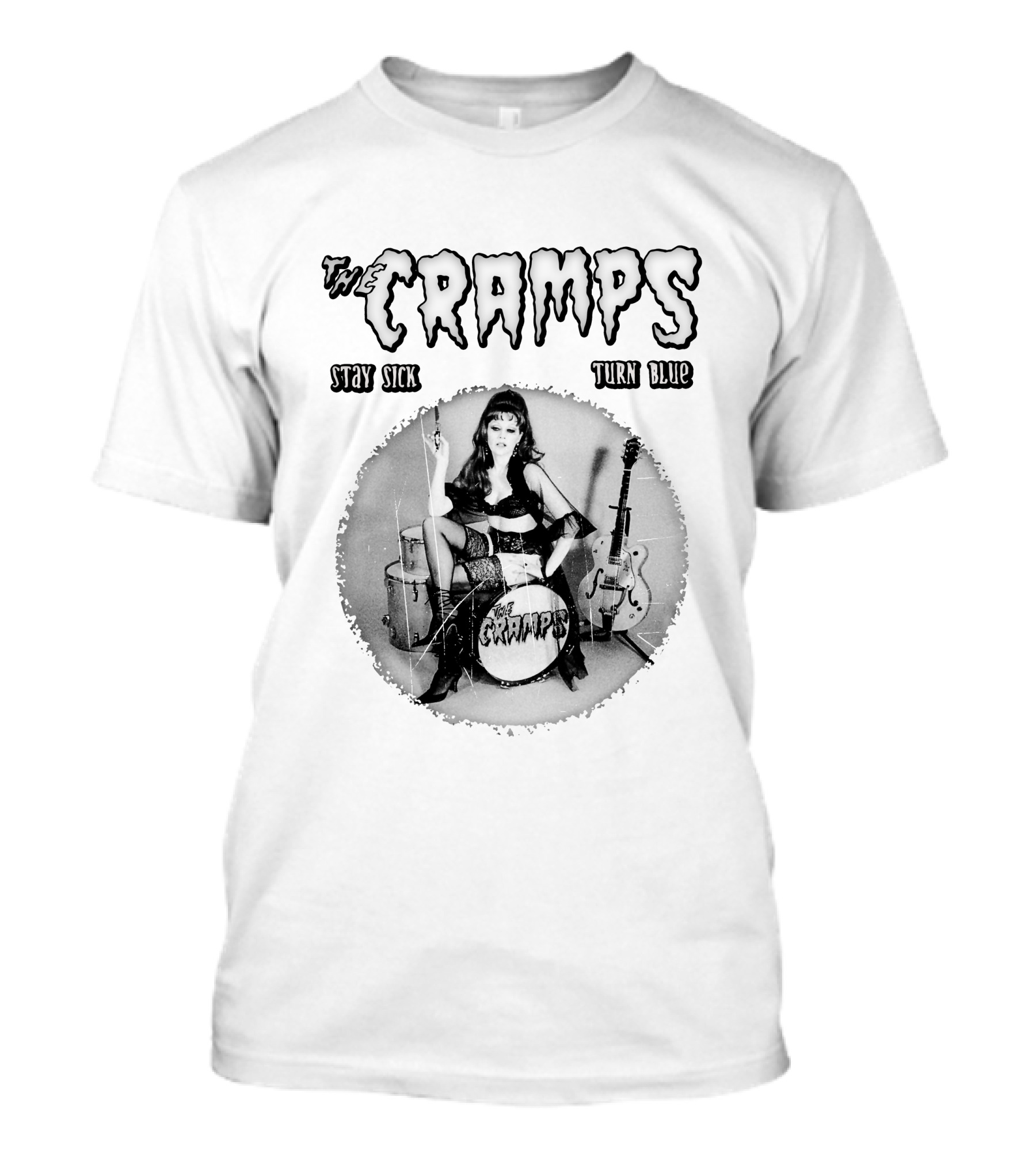 The Cramps Stay Sick Turn Blue Retro Music T-Shirt