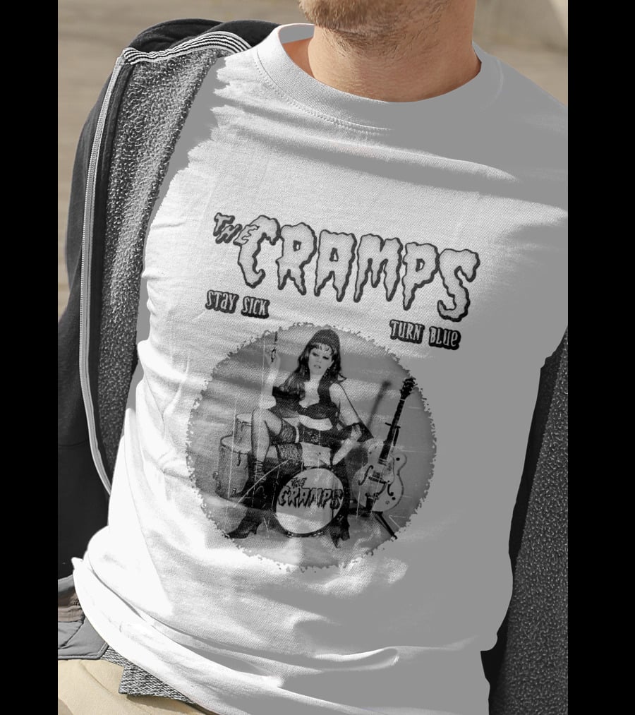 The Cramps Stay Sick Turn Blue Retro Music T-Shirt