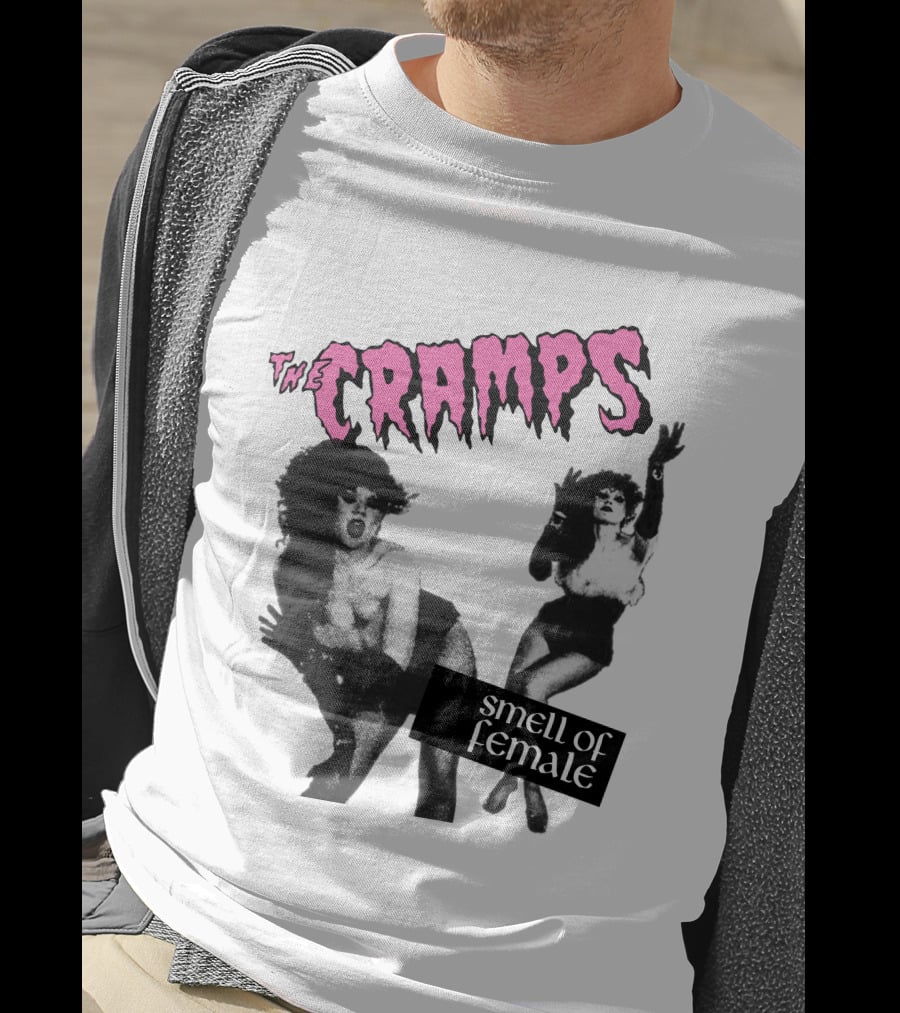 The Cramps Smell Of Female Vintage Punk Rock Album Cover T-Shirt