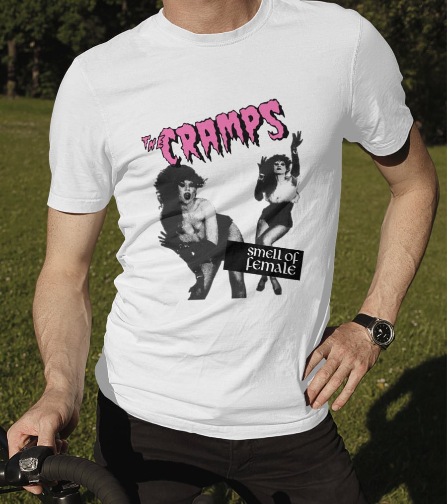 The Cramps Smell Of Female Vintage Punk Rock Album Cover T-Shirt