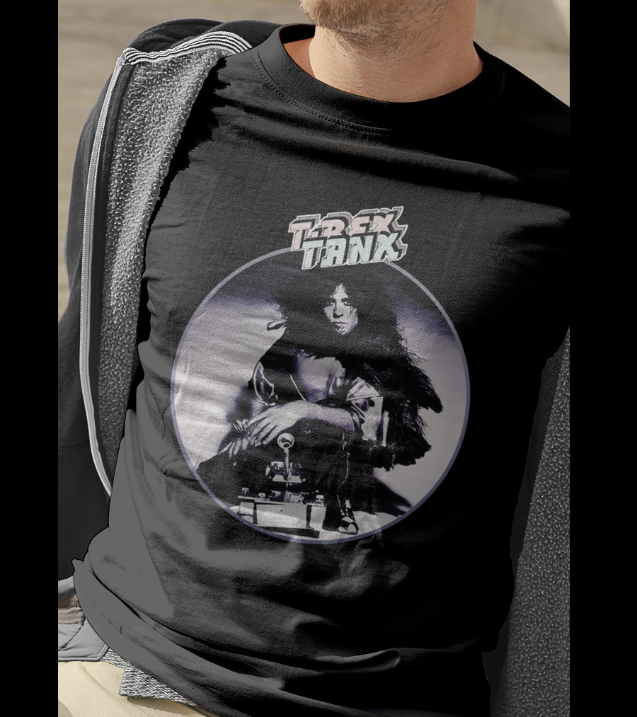 Trex Tanx Album Art Black And White Photo T-Shirt