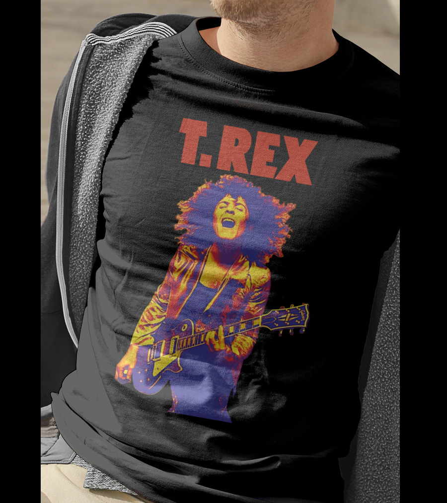 T. Rex Electric Guitar Glam Rock T-Shirt