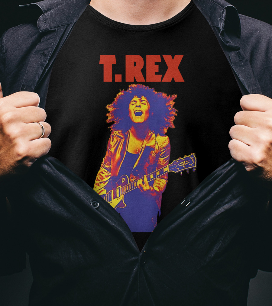 T. Rex Electric Guitar Glam Rock T-Shirt