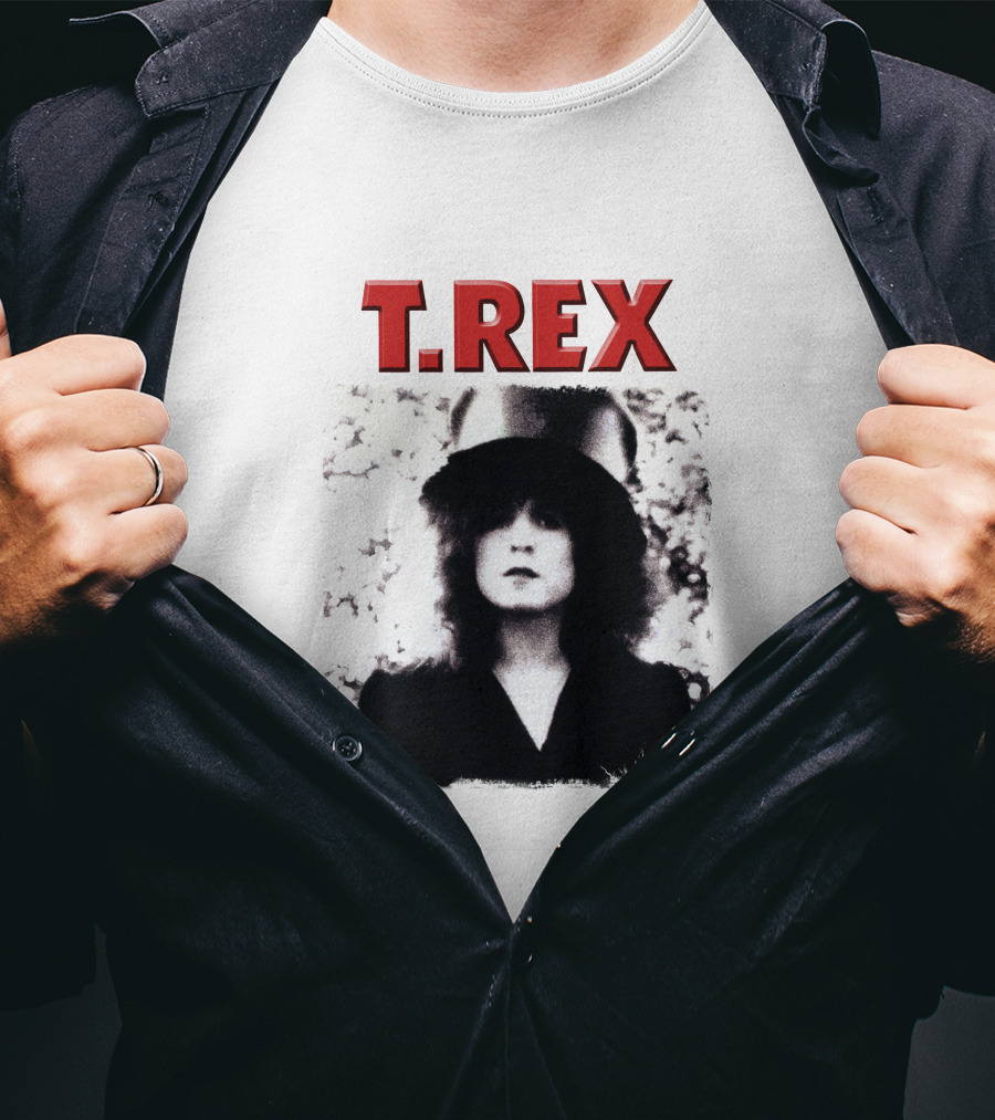 T. Rex Glam Rock Iconic Portrait With Hat T-Shirt