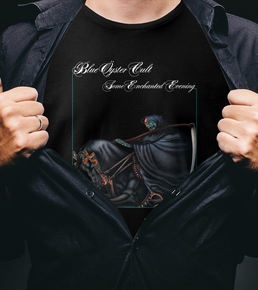 Blue Öyster Cult Some Enchanted Evening Grim Reaper On Horseback T-Shirt