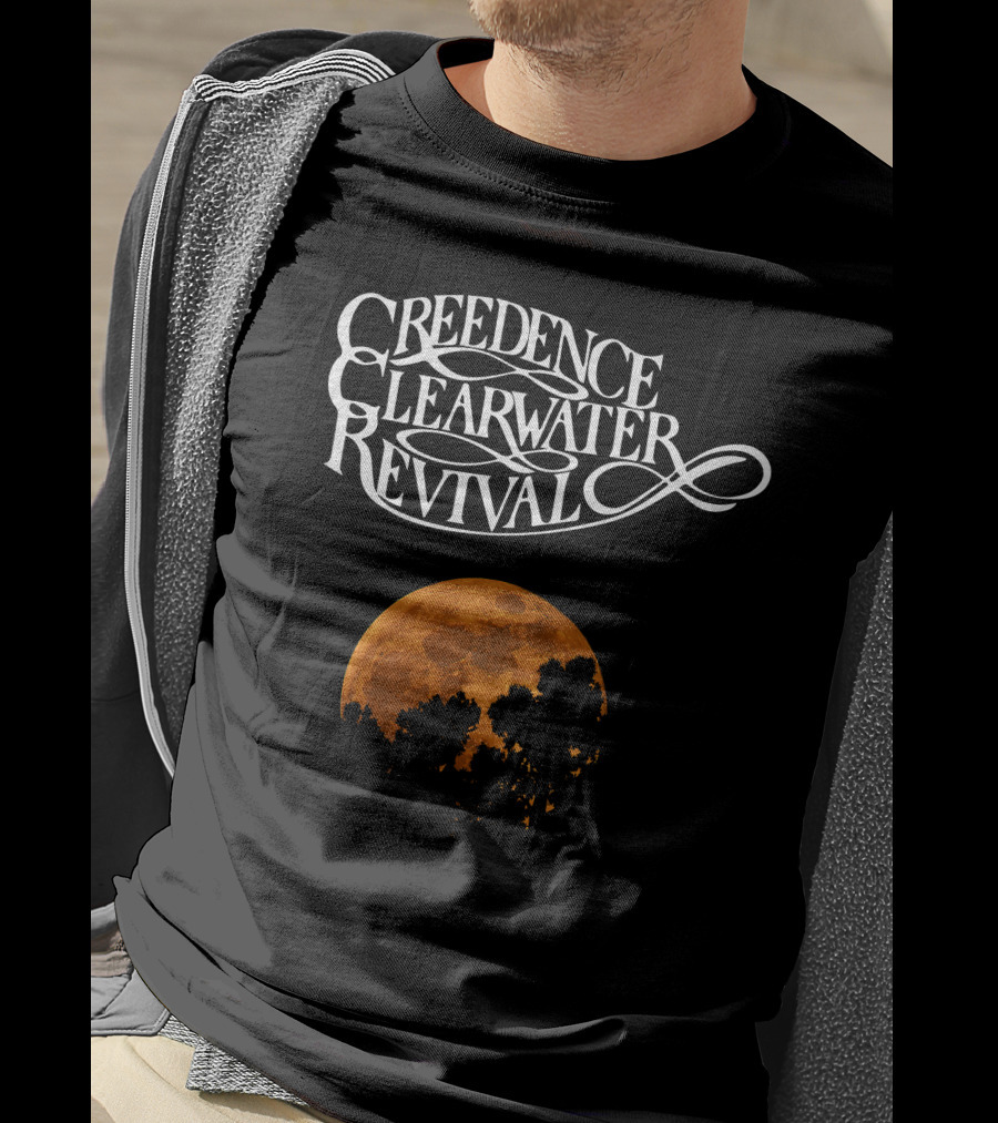 Creedence Clearwater Revival Full Moon Silhouette T-Shirt